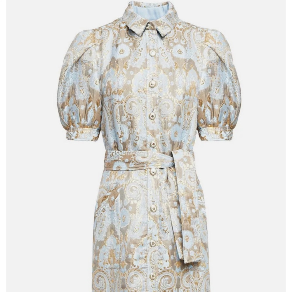 Sandro orlan belted jacquard dress. Size 36. Amazing Condition!